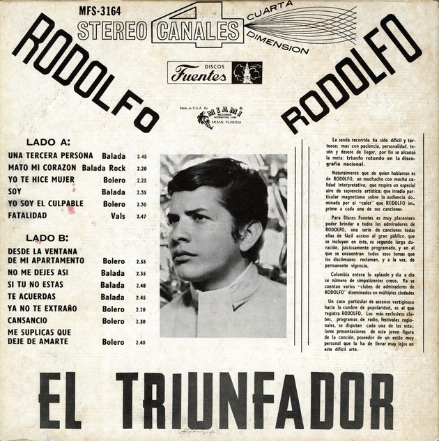 El Triunfador - Back Cover